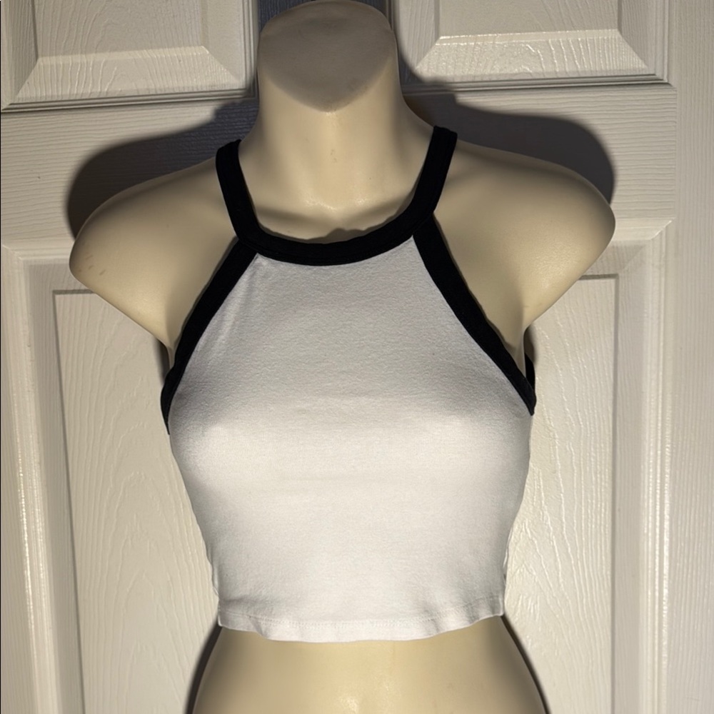 Zara Monochrome Halter Top
